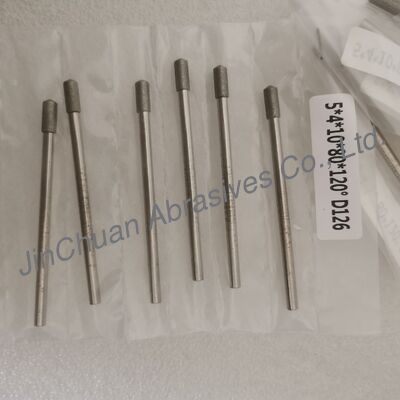 Custom-Made 5*4*10*80mm  30°-120° D126 Electroplated Grinding Bits For Cemented Carbide