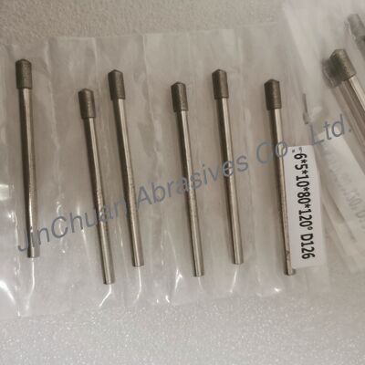 Custom-Made 6*5*10*80mm  30°-120° D126 Electroplated Grinding Bits For Cemented Carbide