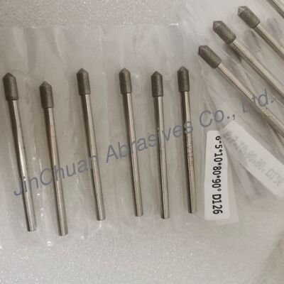 Custom-Made 6*5*10*80mm  30°-120° D126 Electroplated Grinding Bits For Cemented Carbide