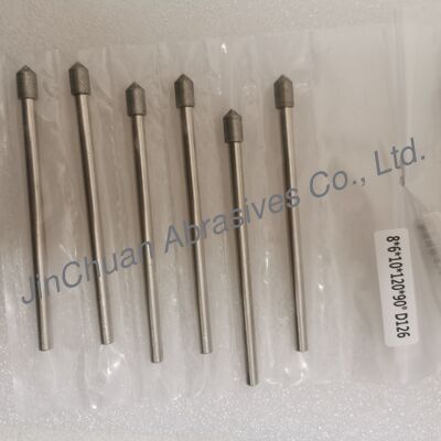 Custom-Made 8*6*10*120mm  30°-120° D126 Electroplated Grinding Bits For Cemented Carbide