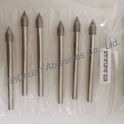 Custom-Made 10*8*10*120mm  30°-120° D126 Electroplated Grinding Bits For Cemented Carbide