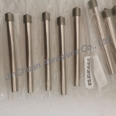 Custom-Made 12*10*10*120mm  45°-120° D126 Electroplated Grinding Bits For Cemented Carbide