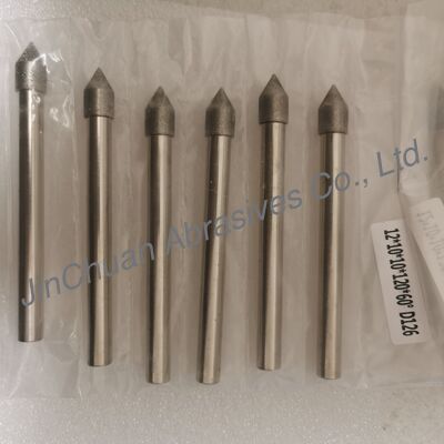 Custom-Made 12*10*10*120mm  45°-120° D126 Electroplated Grinding Bits For Cemented Carbide