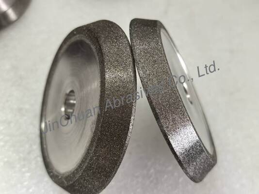 Electro Bonded Grinding And Chamfering Wheels With Amber Color Cbn Electroplated Wheel