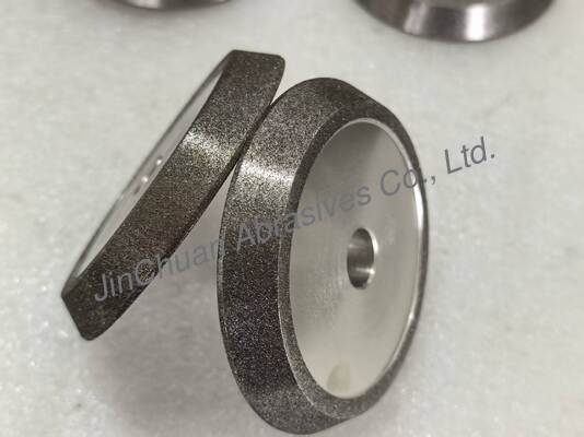 Electro Bonded Grinding And Chamfering Wheels With Amber Color Cbn Electroplated Wheel