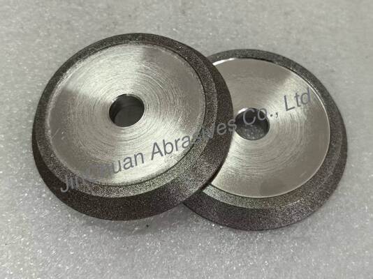 Electro Bonded Grinding And Chamfering Wheels With Amber Color Cbn Electroplated Wheel