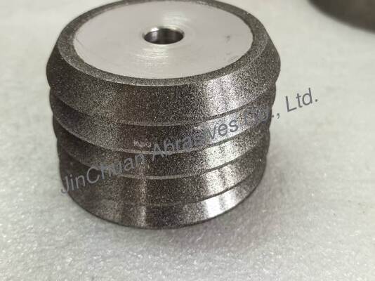 Electro Bonded Grinding And Chamfering Wheels With Amber Color Cbn Electroplated Wheel