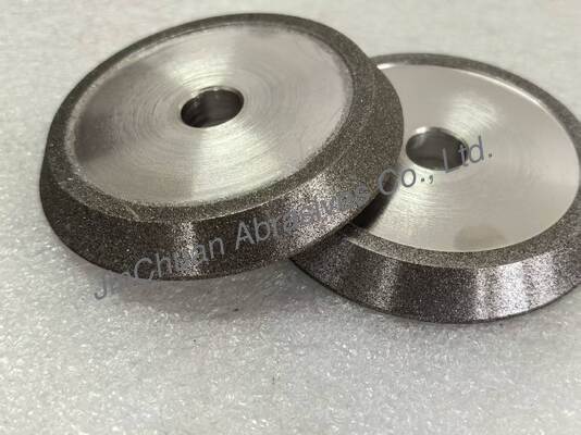 Electro Bonded Grinding And Chamfering Wheels With Amber Color Cbn Electroplated Wheel