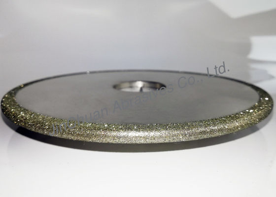 Round Electroplated Diamond Grinding Wheels For Brake Pads Slotting Balancing Machine Drum