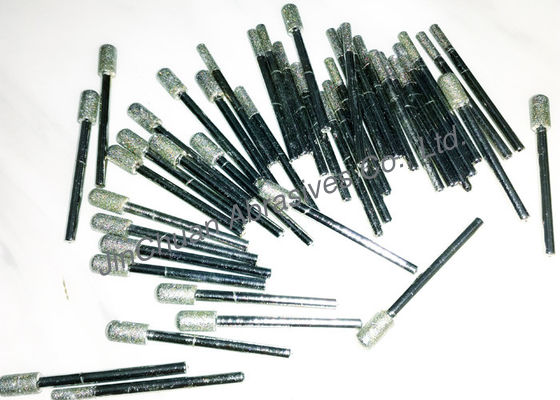 Black Hard Diamond Coated Burr Set , Economical Diamond Grinding Head