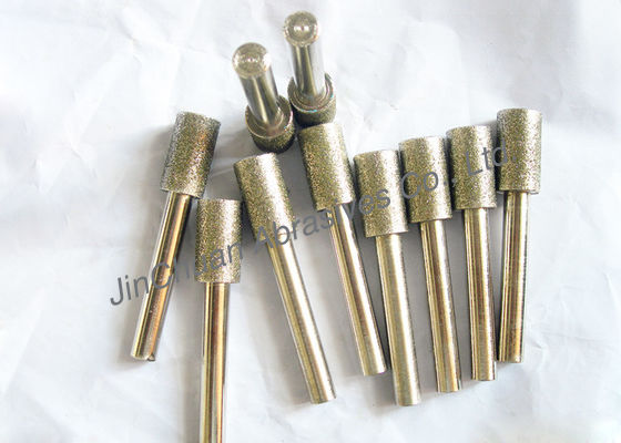 Abrasive Electroplated Diamond Grinding Pins Tools Rotary Tungsten OEM Service