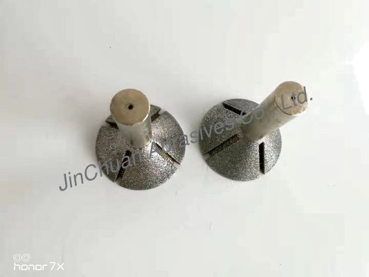 Conical Length 35mm Width15mm Diamond Grinding Head 100 Grit Abrasion Resistance