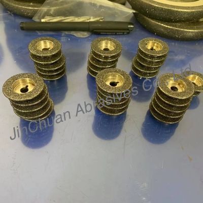 Cylindrical Shape Diamond Grinding Pins Diamond Grinding Head Electroplating Process Super hard material grinding head