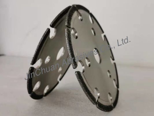 145*3*22.2*2.4*7.5 Dinasaw CBN Cyclone Grinding Wheel Electroplated CBN Sharpen Wheel With Slots For Chain Saw
