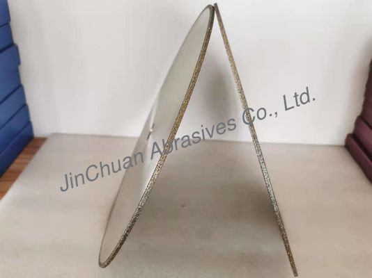 D35/40 Grits Electroplated Diamond Grinding Wheels Cutting Disc 350*4*25.4*4mm