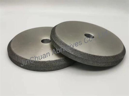 B126-2 Electroplated CBN Grinding Wheels Customized Gray Color 1531720 R0.15